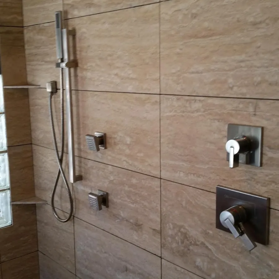 Shower fixture installation for Gas Line Repair in Prien